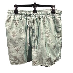 Nike Men’s Sportswear Beach Party Woven Lined Flow Shorts Size L Green